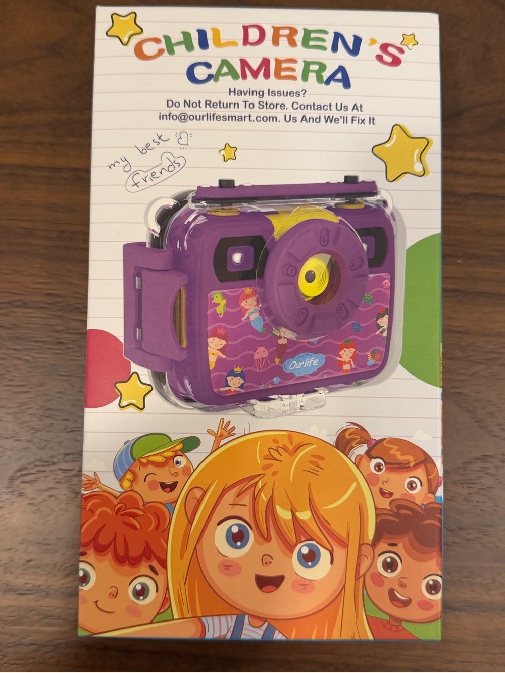 Children's Purple Waterproof Camera